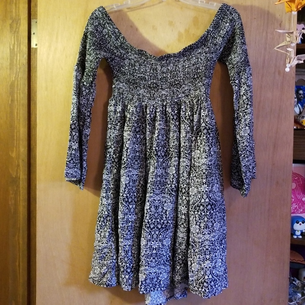 Torrid Off Shoulder Peasant Challis Dress